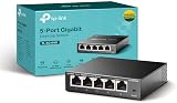 TP-Link TL-SG105S 5 Port Gigabit Switch 1 to 4 Splitter Desktop Wall-Mount