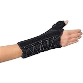 ProCare 79-87490 Quick-Fit WTO Wrist/Thumb Support Splint, Left, Universal, Black
