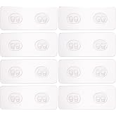 8 Pack Shower Caddy Adhesive for Replacement, Strong Transparent Adhesive for Shower Caddy Sticky Pads, No Drilling for Corner Shelf Basket, Bathroom Storage Shelves, Kitchen Racks and Soap Holder