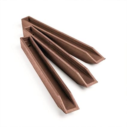 Multi-Edge Ecolat Ecopic Pfähle Braun, Länge 38cm, aus 100% recyceltem Kunststoff, im Set mit 10 Stück zu Bestellen