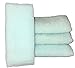 4 Exfoliating Bath Wash Cloth/Towel Large- Blue (Set of 4)