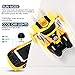 VLSEEK Remote Control Transform Car, Newest RC Vehicle Transforming with One-Button Deformation, Rechargeable 360°Rotating Stunt Racing, LED Head Light, Gift for Kid (Yellow)