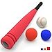 CELEMOON 21-inch Kids Soft Foam Baseball/Tball Set Toys, Different Colored Balls, Carry/Organize Bag Included, for Kids Over 3 Years Old (Baseball Bat)