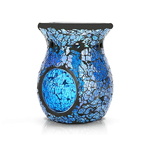 image for Sumworld Mosaic Oil Burner/Essential Oil Burner/Tealights Mosaic Wax M