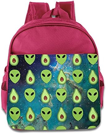 Avocado And Alien In Space Student Backpack School Bag Print Backpack For School Shoulder Daypack Handbag