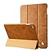 JISONCASE iPad Mini 4 Case, Leather Ultra Slim Smart-Shell Stand Cover Case with Auto Wake/Sleep for Apple iPad Mini 4 (JS-IM4-01A) (Vintage Brown)