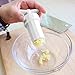 Kangkang@ Home Kitchen Plastic Rotary Handle Pressure Garlic Press Squeeze Twist Presser Crusher Grinder Kitchen Gadget White