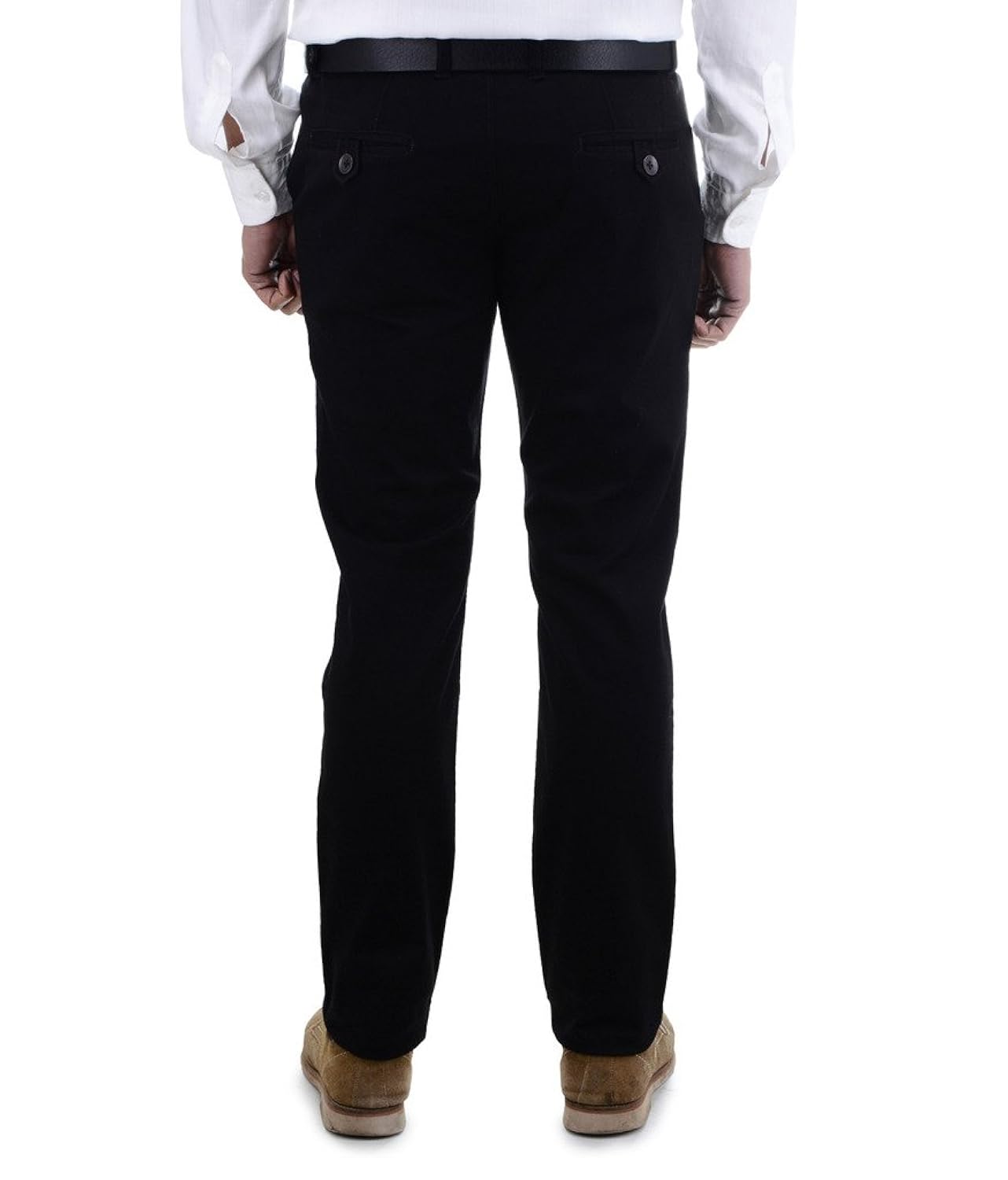 ben martin men's regular fit cotton trousers (combo of 2)