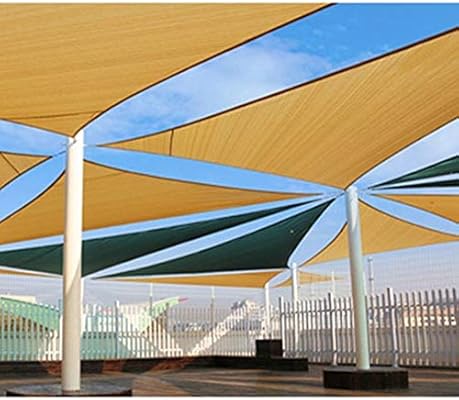 Fqjynly Shade Sail Shade Cloth Breathable Tear Resistance Triangle