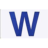 FLAGBURG Chicago W Win Flag 2x3 FT 60X90CM for Outdoor and Indoor Heavy Duty Print Flag with 2 Brass Grommets