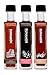 Runamok Maple Syrup Gift Box | Oprah's Favorite | Special Present For Holidays | Bourbon Barrel-Aged, Hibiscus Flower & Cinnamon+Vanilla Infused | 3 Bottles of Real Maple Syrup | 8.45 Fl Oz (250mL)