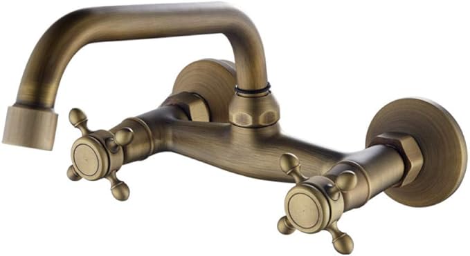 Fregadero de Cocina Grifería Grifo de lavabo montado en la pared de