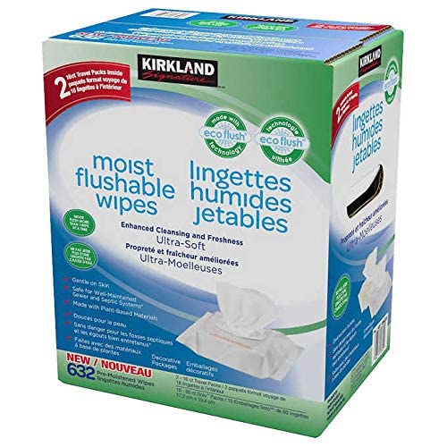 Kirkland Signature Kirkland signature moist flushable wipes 632 wipes