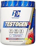 Ronnie Coleman Signature Series Testogen-XR, Natural Testosterone Booster and Nitric Oxide Amplifing Combo, Strawberry Lemonade, 240 Gram/30 Servings