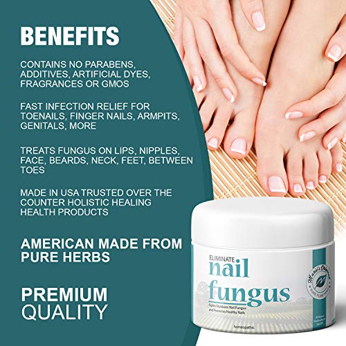 Marie's Original Nail & Toenail Fungus Cream - Natural Organic Handmade Antifungal Healing Ointment Topical Treatment - Essential Oil Herbal Remedy for Jock Itch, Ringworm, Yeast Infection - Thumbnail 3