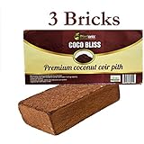 Plantonix Coco Coir Brick, OMRI Listed for Organic Use (3 Bricks)