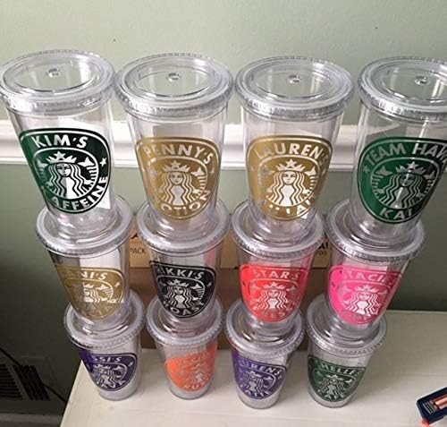 Popular Coffee Shop Themed Personalized 16 oz Acrylic Cups-Hot or Cold Beverages