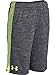 Under Armour Boys' UA Eliminator Printed Shorts, Carbon Heather/Fuel Green, YM