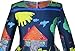 Sunny Fashion JQ21 Girls Dress House Tree Print Cartoon Long Sleeve Winter Dress Size 4 Blue