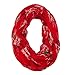 David & Young Women's Christmas Reindeer Holiday Infinity Loop Scarf