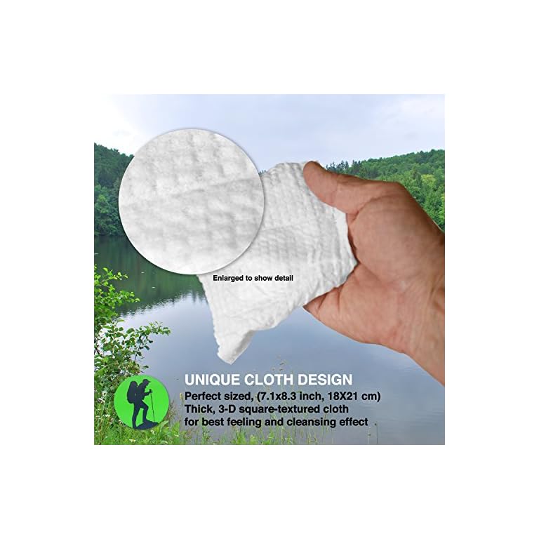 Combat Wipes ACTIVE Outdoor Wet Wipes Extra Thick, Ultralight