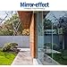 Homein One Way Mirror Film Silver Reflective Window Film Daytime Privacy Solar Reflective Window Tint Self Adhesive Mirror Paper Glass Sticker Heat Control Anti-UV for Office Home 17.5 x 78.7 inch