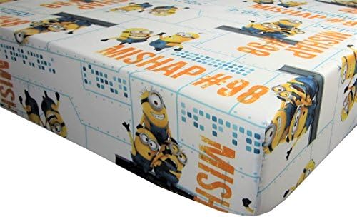 Minions Made Mishap 100% Polyester (FITTED SHEET ONLY) Size TODDLER Boys Girls Kids Bedding