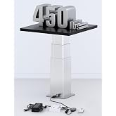 DIHOOL Electric Lift Table, Motorized Lifting Column, Heavy Duty 450Lbs, 14.6" to 30.1" Height Adjustable Table Leg, RV Telescoping Lifting Platform, Wireless Remote &amp; APP Control