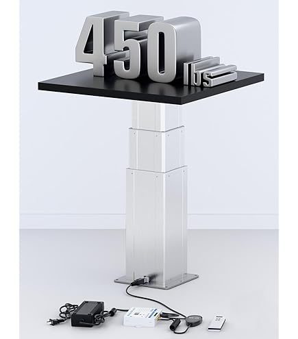 Motorized Height-Adjustable Table For Optometrists & Dental Work - 22.8" X 15.7" Top With Drawer & Locking Casters