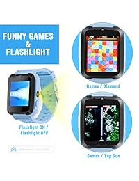 Reloj inteligente para niños con pantalla táctil de 1,54 pulgadas, cámara de llamada HD de dos vías con Bluetooth, S