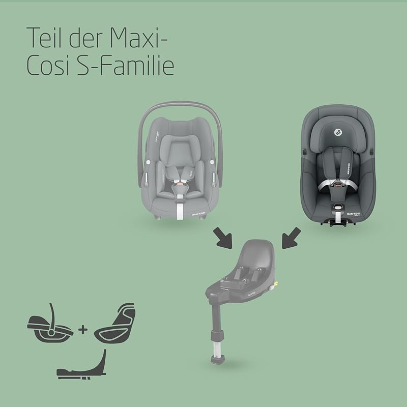 Pearl S i-Size, Baby Autositz, 61–105 cm, Tonal Graphite