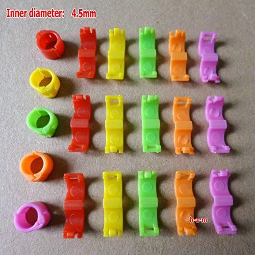 5 Colors Bird Ring Leg Bands Parrot Finch Canary Grouped（4.5 mm)
