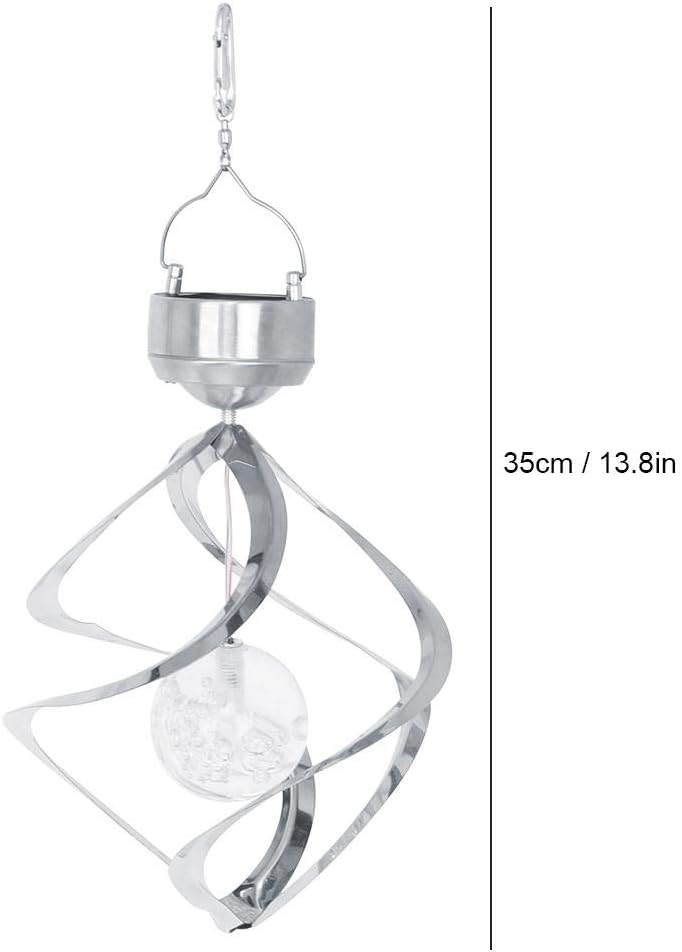 TOPINCN Led Color Changing Solar Hanging Light Waterproof Wind Chimes Light Lamp Outdoor Decoration Large Capacity 1.2V / 600Mah - Image 3