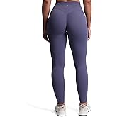 Aoxjox Women's Workout Velura Leggings High Waisted Hidden Scrunch PlushFlex™ Buttery Soft Yoga Pants 26"
