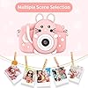 Kids-Camera-with-Silicone-Case-200MP-Rechargeable-Kids-Digital-Dual-Camera-with-20-Inch-IPS-Screen-1080P-Video-Camcorder-32GB-SD-Card-Selfie-Childrens-Camera-Toy-for-Boys-Girls-Age-3-12-Pink Kids Camera with Silicone Case, 20.0MP Rechargeable Kids Digital Dual Camera with 2.0 Inch IPS Screen 1080P Video…