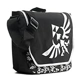 LEGEND OF ZELDA Triforce Symbol Black & White Messenger BAG