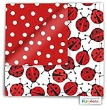 Funkins Cloth Napkin/Placemat for Kids: Ladybugs