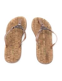michael kors MK Charm Jelly PVC Flip Flop Sandalia, Sable, 8M, Sable