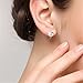 TraveT Women Earrings Fashion Small Women Fine Jewelry Angel Kiss Luxury Crystal Earrings Silver Plated Stud Earrings