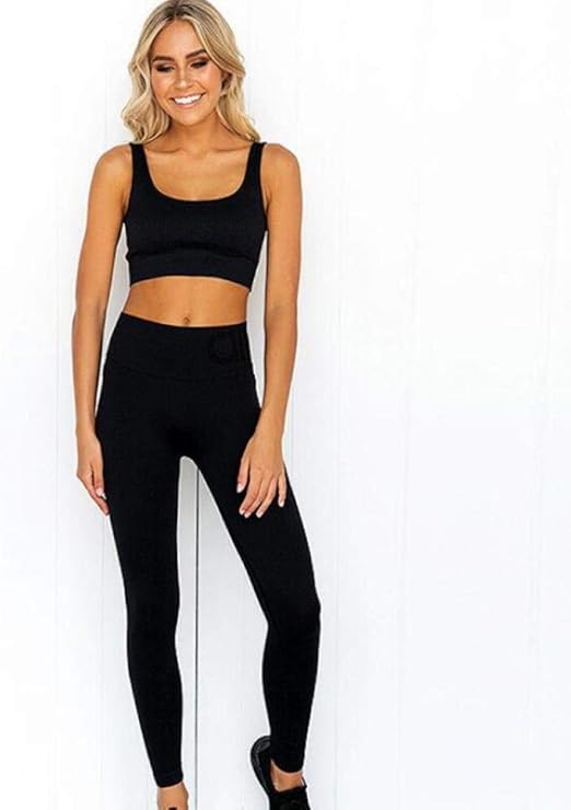 Dongwall 2PCS Sports Set Conjunto de Yoga sin Costuras para Mujer ...