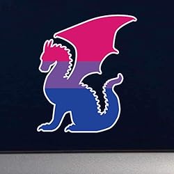 Dark Spark Decals LGBT Pride Bisexual Flag Dragon
