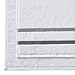 Comfort Spaces Cotton 8 Piece Bath Towel Set Striped Ultra Soft Hotel Quality Quick Dry Absorbent Bathroom Shower Hand Face Washcloths, Multi-Sizes, Zero Twist Charcoal 8 Piece