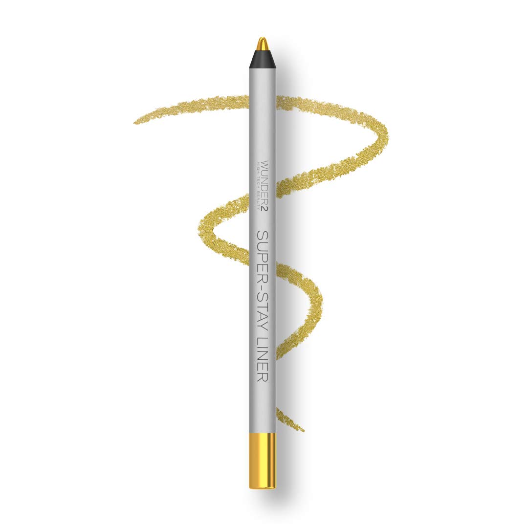 WUNDER2 SUPER-STAY LINER Long-Lasting & Waterproof Colored Eyeliner, Metallic Gold , 1.2 gram