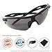 J+S Active PLUS Cycling Outdoor Sports Athlete's Sunglasses, 100% UV protection (Black Frame/Black Lens)