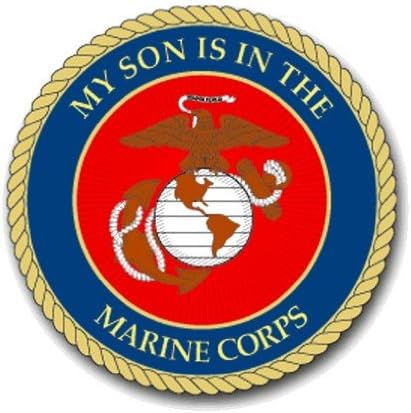 US Marine Pride "My Son is in the Marine Corps" Decal Sticker 3.8"
