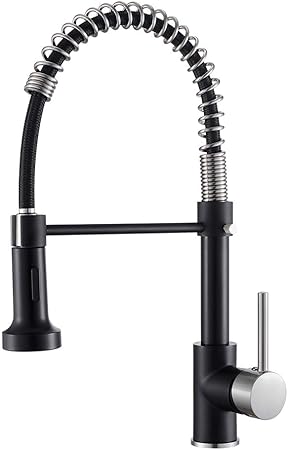 Owofan Low Lead Modern Single Handle Pull Down Sprayer Spring