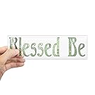 CafePress - Blessed Be Wiccan Bumper Sticker - 10"x3" Rectangle Bumper Sticker Car Decal