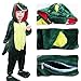 Kids Unisex Dragon Onesie Pajamas Animal Costume Sleepwear with Monster Slipper Age 2-10 Years