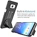 Galaxy S8 Case,Samsung S8 Holster Belt, Tekcoo [Tstraw] Hard Shell [Built-in Kickstand] Locking Belt Swivel Clip Defender Full Body Ultra Slim Cases Cover for Samsung Galaxy S8 (5.8 Inch) [Black]