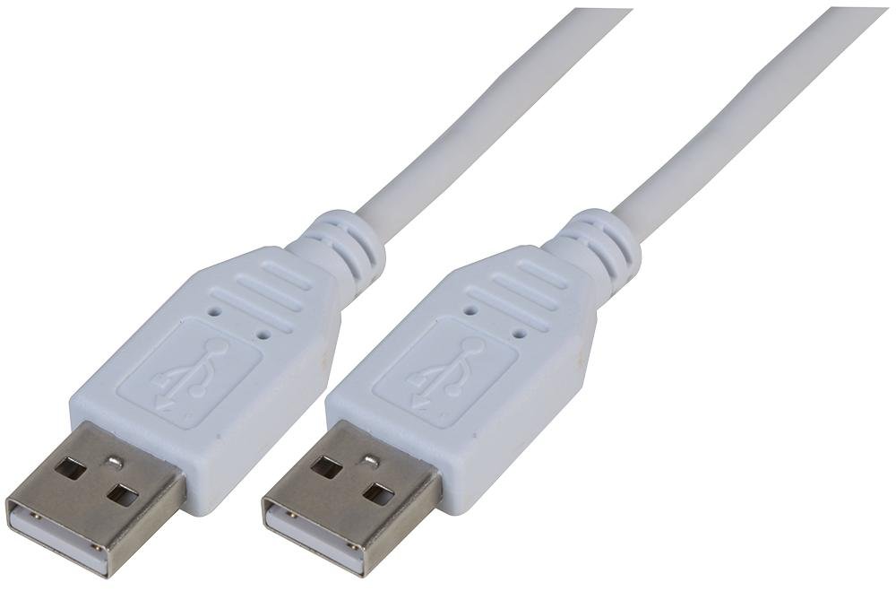 PRO SIGNAL PSG91451 Lead, USB2.0 A Male to A Male, White 1m